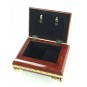 Rectangular jewelry box in wood design