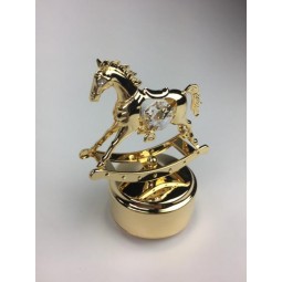 Gold-plated rocking horse