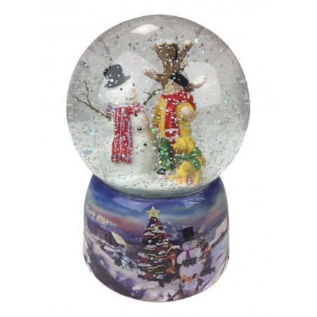 Snow globe with snowman