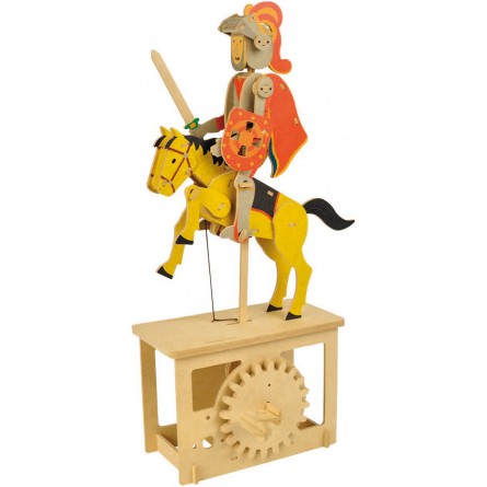 Wooden edgy construction kit “Red Knight “