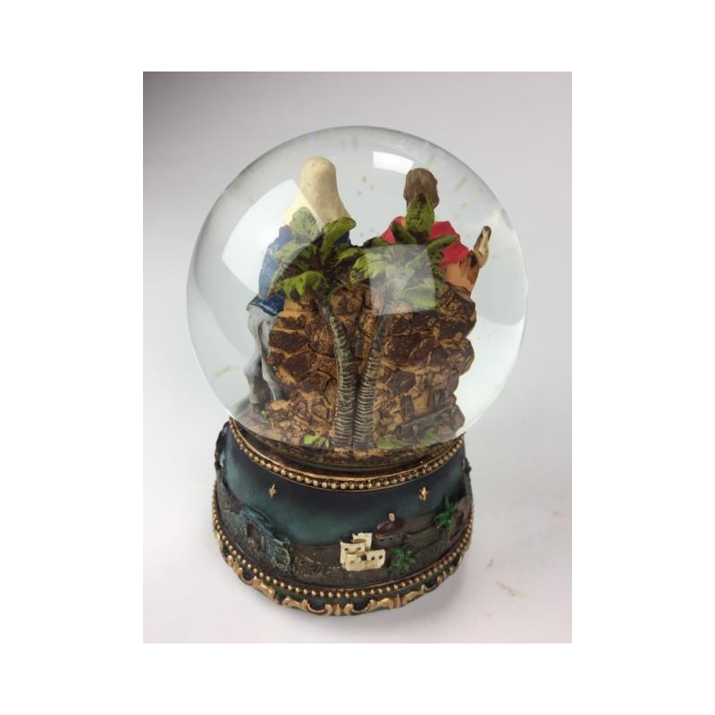 Snow globe with Nativity donkey