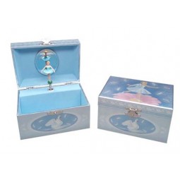 Jewelry music box swan ballerina
