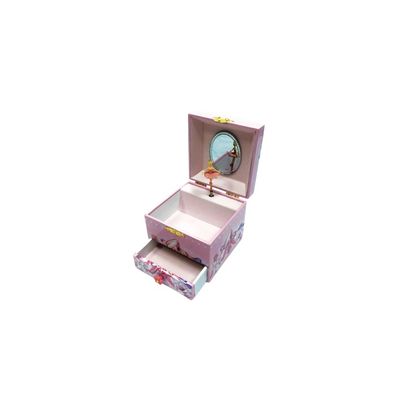 Boîte à bijoux rose ballerine 