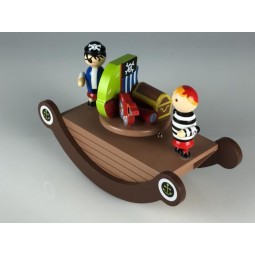 Wooden pirate see-saw