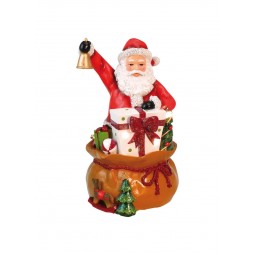 Musicbox “Santa with his bag full of gifts”