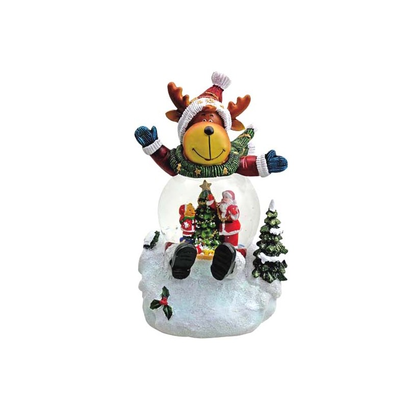 Snowglobe “Reindeer” with illumination
