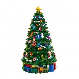 La árbol de Navidad iluminada