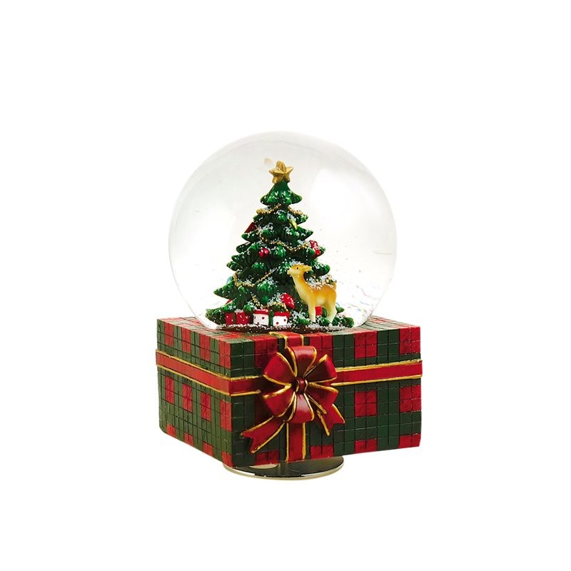  Snow globe music box Christmas present 