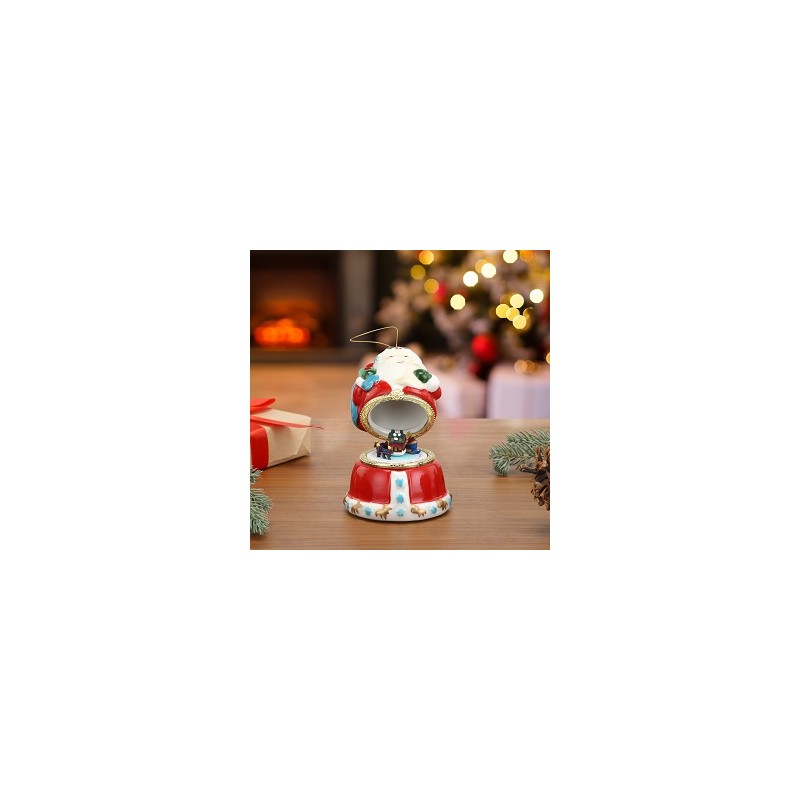 Caja de música de porcelana - Santa Claus