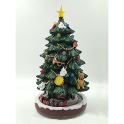 Decorated and illuminated Christmas tree