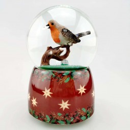 Glitter globe Sparrow