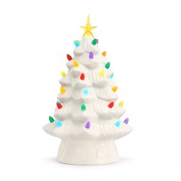 Weißer Porzellan Weihnachtsbaum 30 cm
