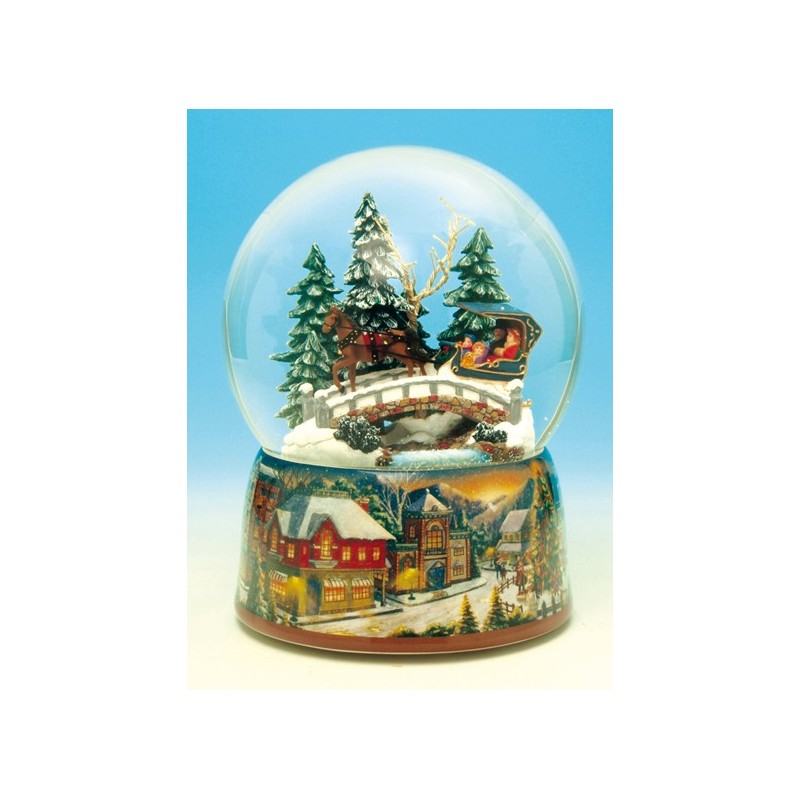 Snow globe sleigh ride
