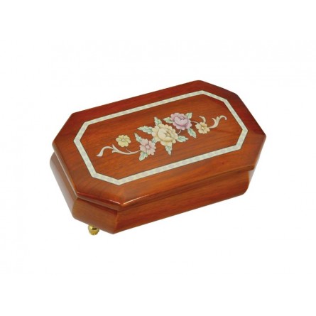 Octagonal box with flowers