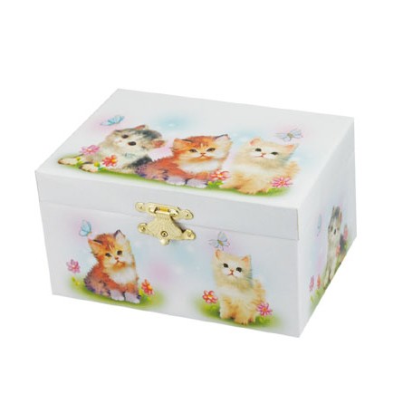 Jewelry box with cat motif