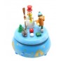Christmas music box with snowman and child 