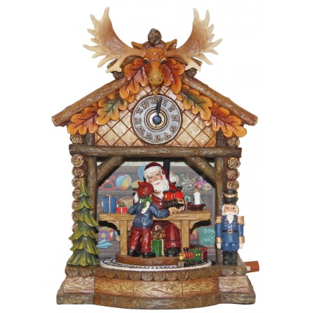 Cuckoo Clock with a large moose antler 