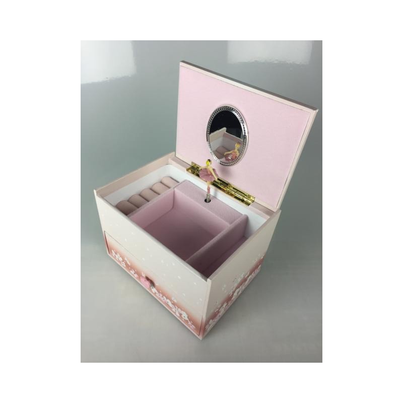 Boîte à bijoux rose