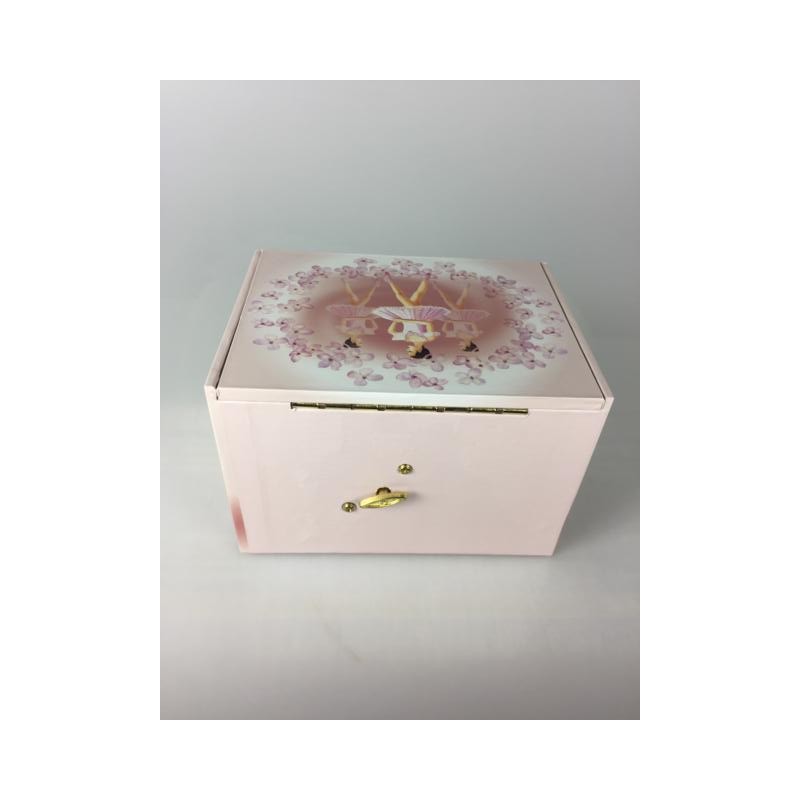 Boîte à bijoux rose